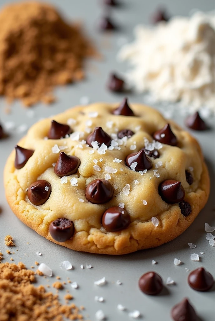 A fat chocolate chip cookie, with the ingredients around it , Features and benefits