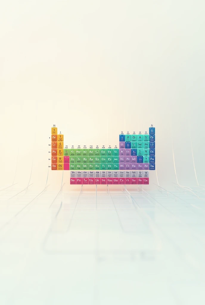 Create horizontal periodic table wallpaper