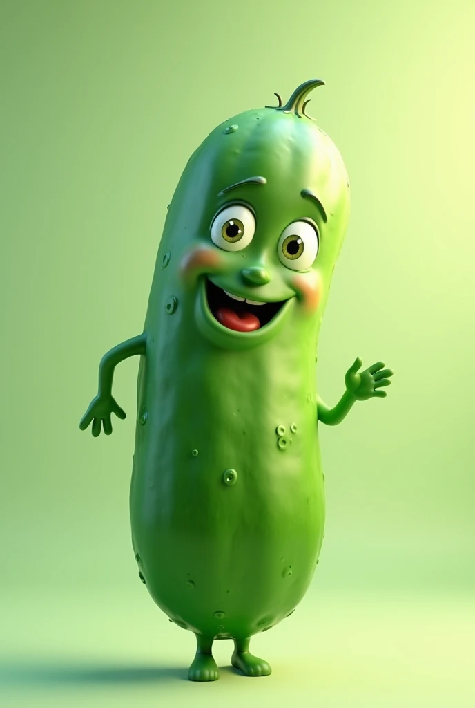 3d animated cucumber
