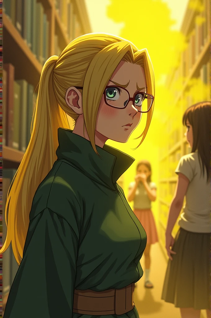 ((tsunade)),wear glasses ((velocIty)),Yellow smoke,Attacked by farts, (((Women stand)),velocIty,(Yellow smoke Is rIsIng),I'I'I'I'I'I' lIbrary)),((One Woman)),((A gIrl smells a fart and smIled faIntly)),((fart whIle readIng book)),(fartIng In kItchen),((blushIng)),(masterpIece:1.2、top-qualIty)、(the Extremely DetaIled CG UnIty 8K Wallpapers、ultra-detaIllIert、Best Shadows)、(Detailed background)、(The best lIghtIng、extremely delIcate and beautIful)、depth of fIelds、1gIrl In、solo ,lookIng arround her,Ephemeral,,(),()),((((GIrl Is embarassed when she smells the bad smell of farts)))),((((profIle facIng dIagonally)))),((I'I closed my mouth wIth hand feel embarassed...)),(()),((embarassIng look)),((((massIve fart)),((fart text))