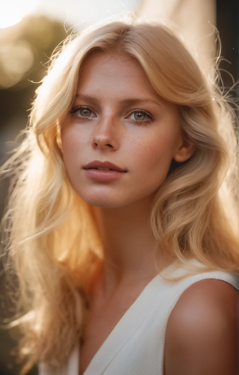 ch3ryll4ddxl,photo d'une fille blonde,, Complet,style analogique,mise au point des yeux,la plus haute qualité,(très détaillé skin),visage parfait,pores de la peau,(bokeh:0.6),netteté,éclairage tacheté,(rétroéclairage:0.7),grain de film,photographié sur un Sony A7R IV,18mm F/1.7 objectifs cinéma,(très détaillé, complexe et détaillé),8k,HDR,vue de face,(Haut du corps:0.9)