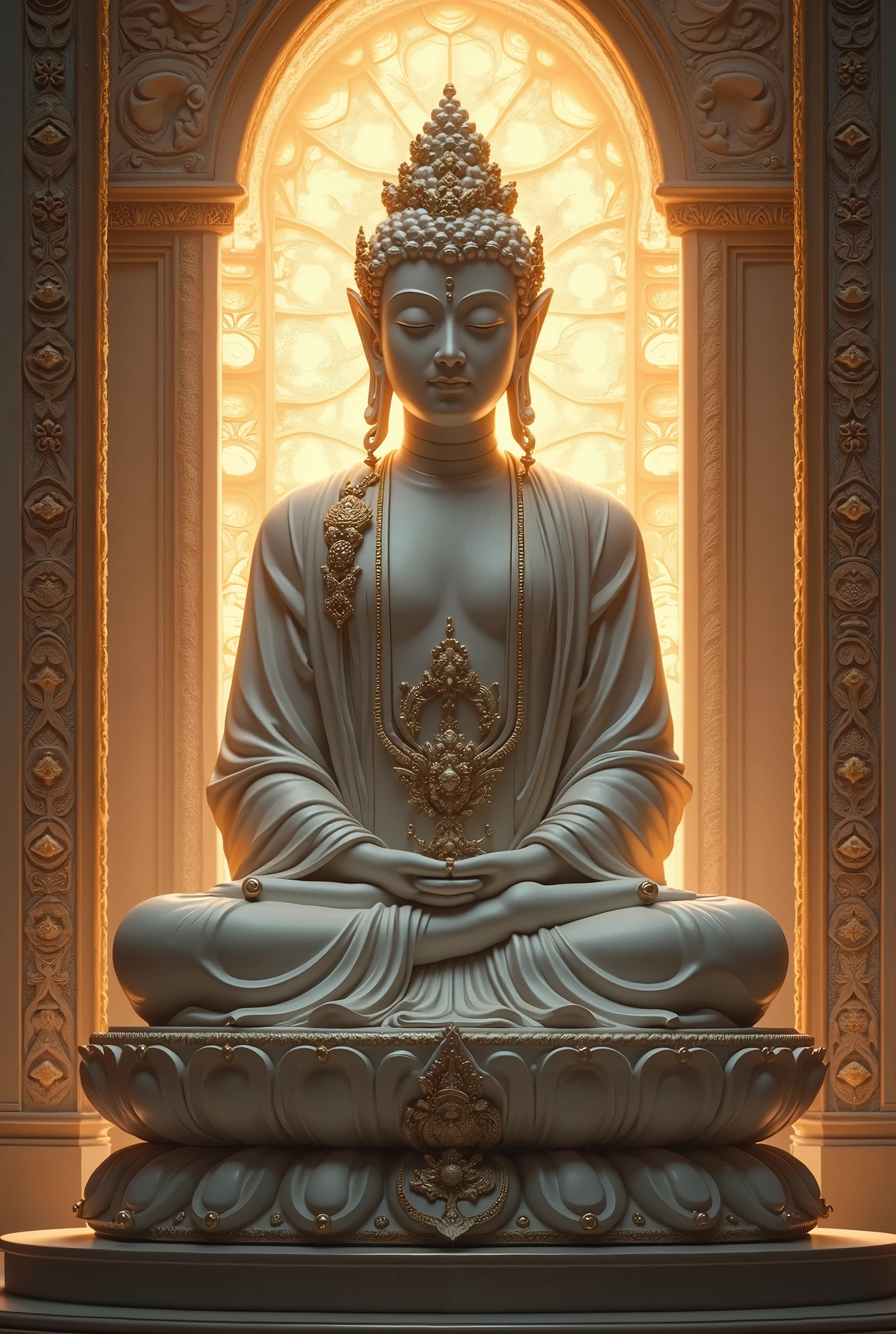 Buddhist statue、god々Shining light