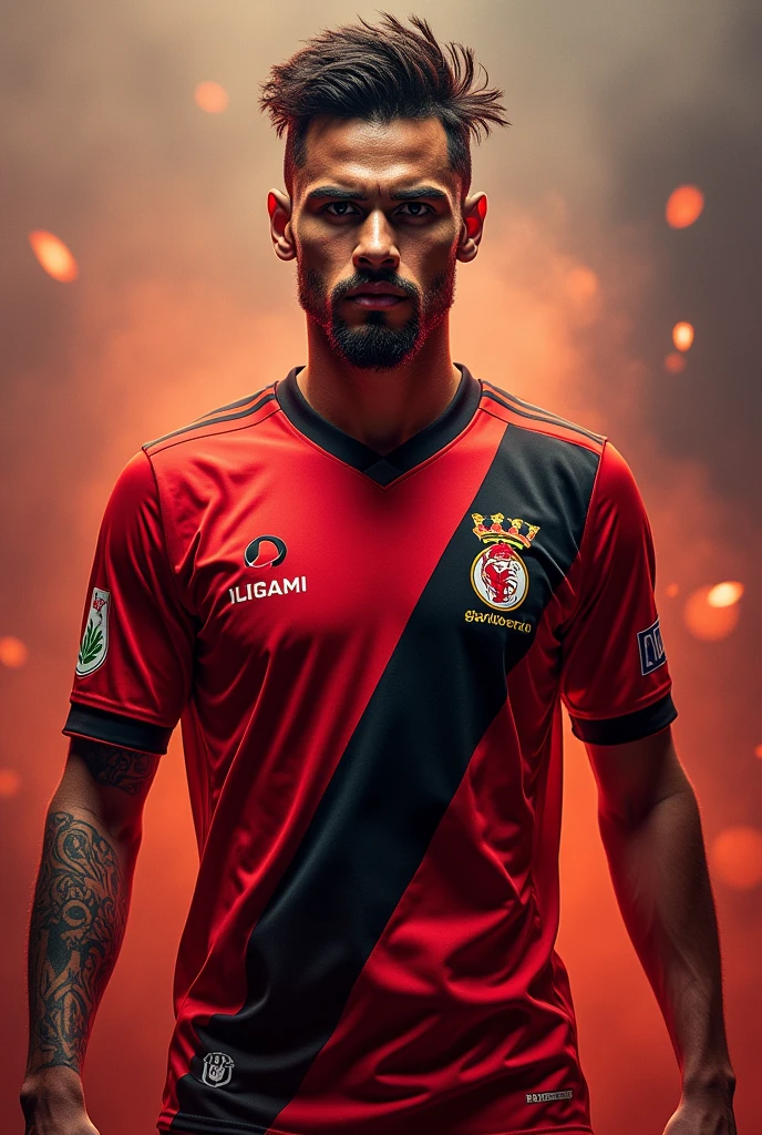 Player Neymar Junior wearing the Flamengo shirt