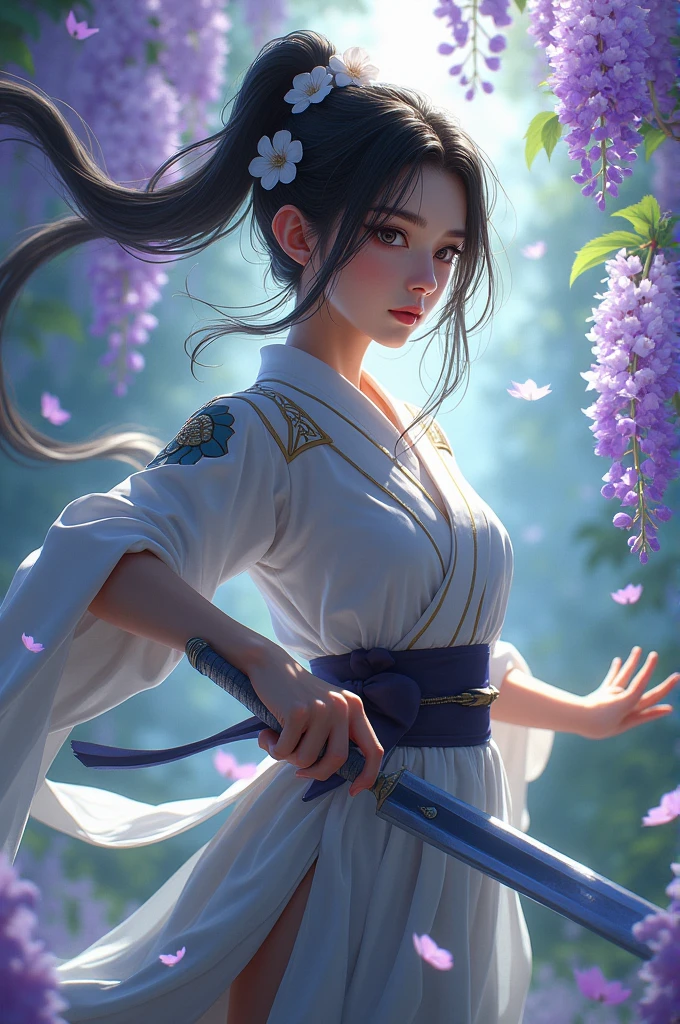 Kimetsu no yaiba, Demon Slayer Hashira, wisteria breathing, Girl