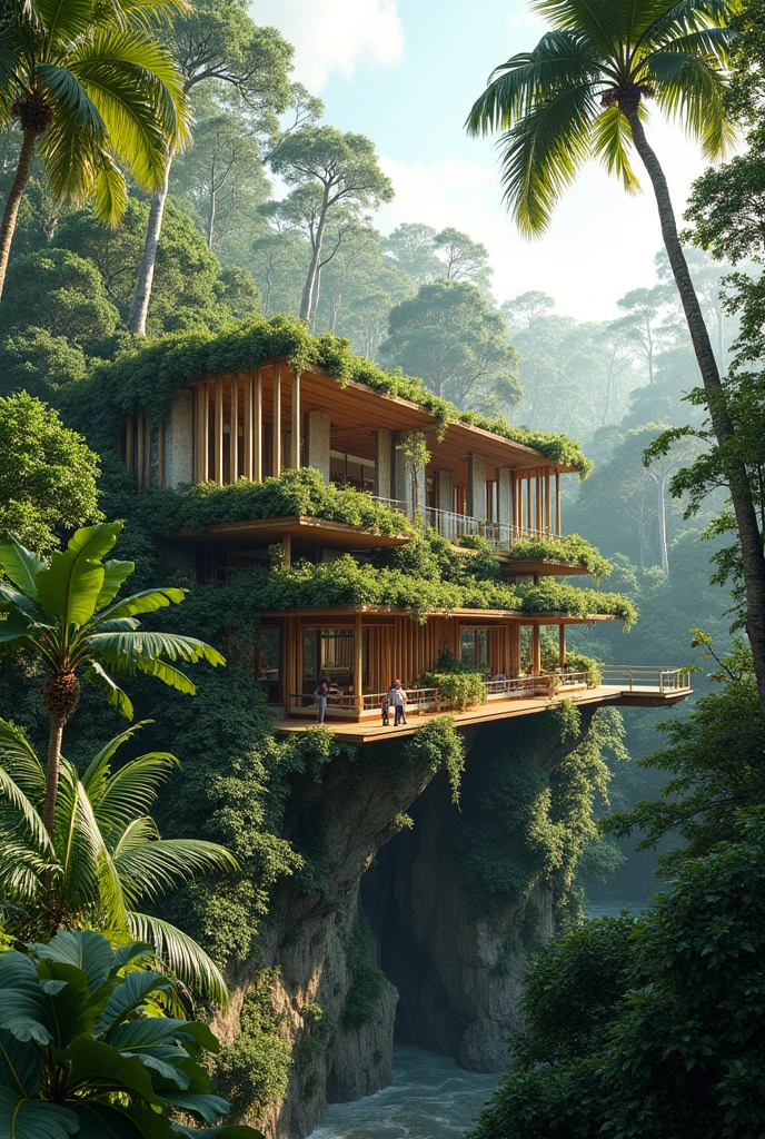 Natural ventilation design in a building in the Amazon rainforest