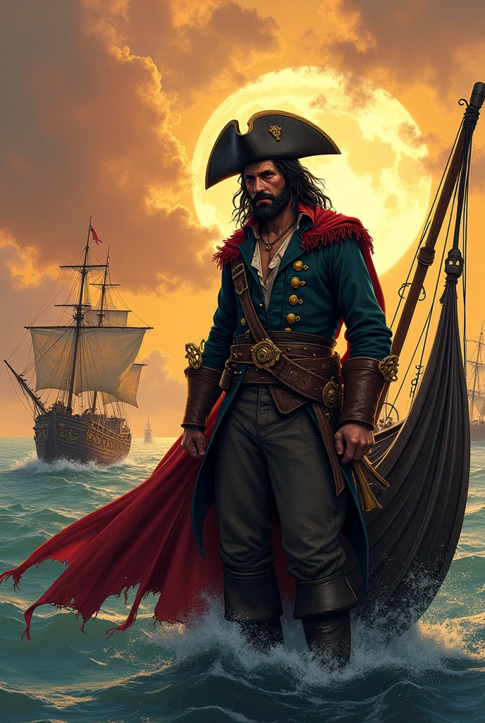 Creating a comic strip about colonial piracy can be an entertaining and educational way to explore this fascinating historical topic.. Here I leave you a basic guide to structure the story, including characters, plot, and some suggested dialogues.
### **Title: "Corsairs and Pirates: The Adventure in the Colonial Seas"**
### **Main characters:**
1. **Captain Stephen "El Halcón":** Un pirate astuto y valiente que navega por el Caribe en busca de tesoros. He is the leader of the crew and has a mysterious past..
2. **Isabel de la Vega:** Daughter of a colonial governor, secuestrada por pirates, but proves to be resourceful and brave. It is key to changing the destiny of the crew.
3. **ALONSO, The Corsair:** A Spanish privateer with royal license to capture enemy ships, especialmente pirates. Está determinado a capturar al Captain Stephen.
4. **Bartholomew, The First Officer:** Stephen's right hand man, leal pero con dudas sobre la vida pirate.
### **Plot:**
**SCENE 1: The Attack**
The story begins with a Spanish colonial ship sailing peacefully through the Caribbean.. suddenly, aparece el barco pirate **"The Tempest"**, liderado por el Captain Stephen. Quickly and accurately, los pirates abordan el barco y toman prisioneros, including **Isabel**.
**Suggested Dialogue:**
- **Captain Stephen:** "Fast, men! Let no one be left alive, except the lady! Your rescue will be our next treasure."
- **Isabel:** "You don't know who you've messed with, pirate! My father will make you pay."
**SCENE 2: Life on board**
As the crew celebrates their victory, Isabel observa a los pirates y descubre que no todos son malvados. Start talking to **Bartholomew**, quien revela sus dudas sobre la vida pirate.
**Suggested Dialogue:**
- **Bartholomew:** "No siempre fui un pirate. A man does what he must to survive in these treacherous seas."
- **Isabel:** "There is more to life than gold and violence. You can change your destiny."