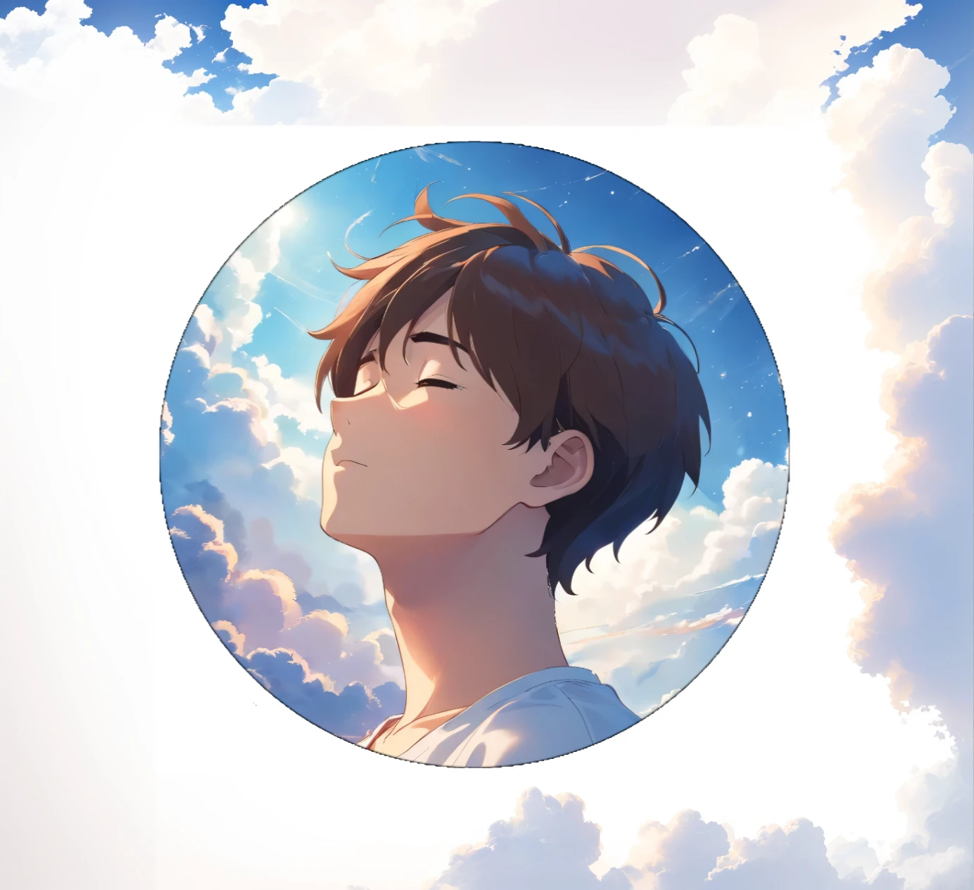 blue sky, clouds