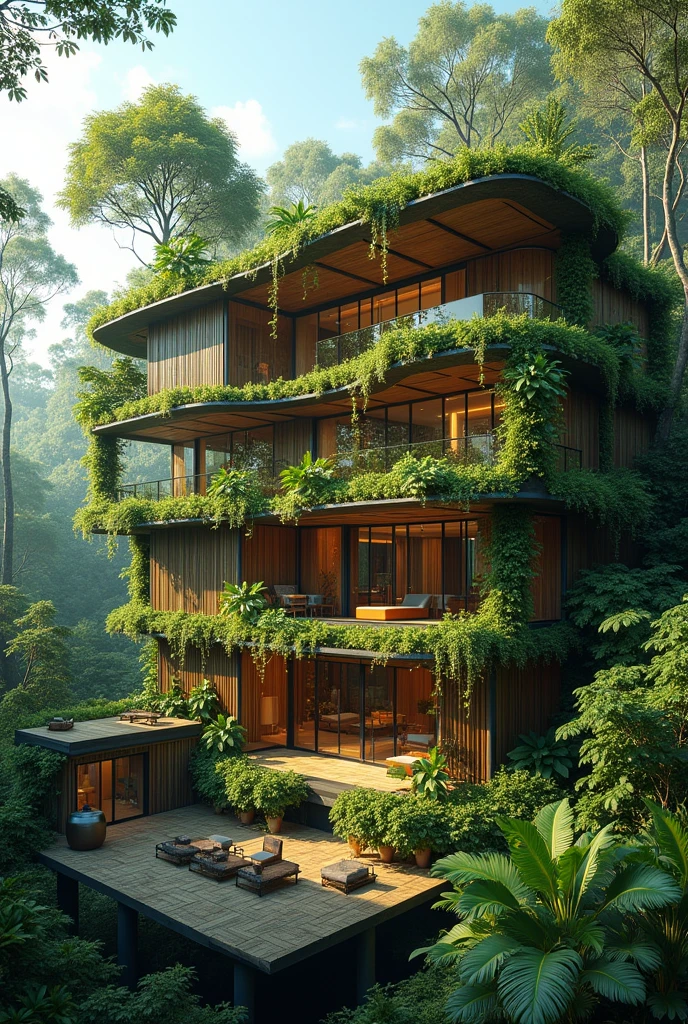 Natural ventilation design in a hotel building in the Amazon rainforest