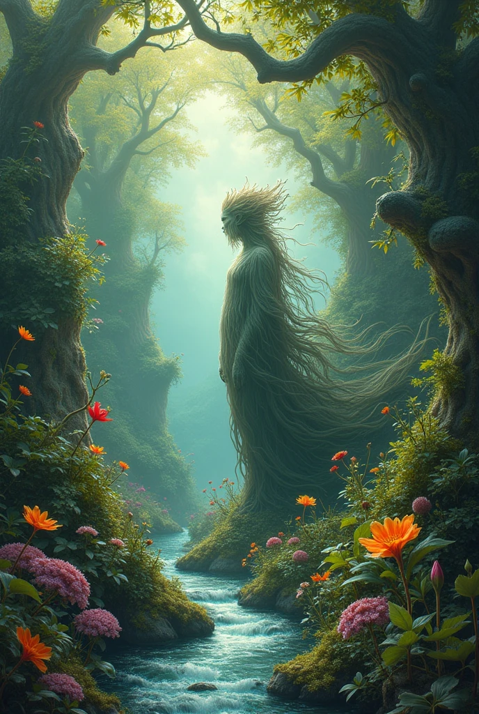 create for me a surrealistic image of an ecological vision of nature
