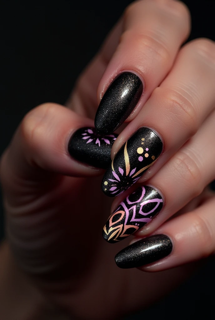  You can create a nail design that is dark while also being bright and something different.