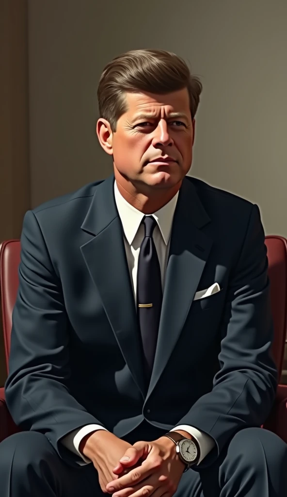 john f kennedy, Sitting
