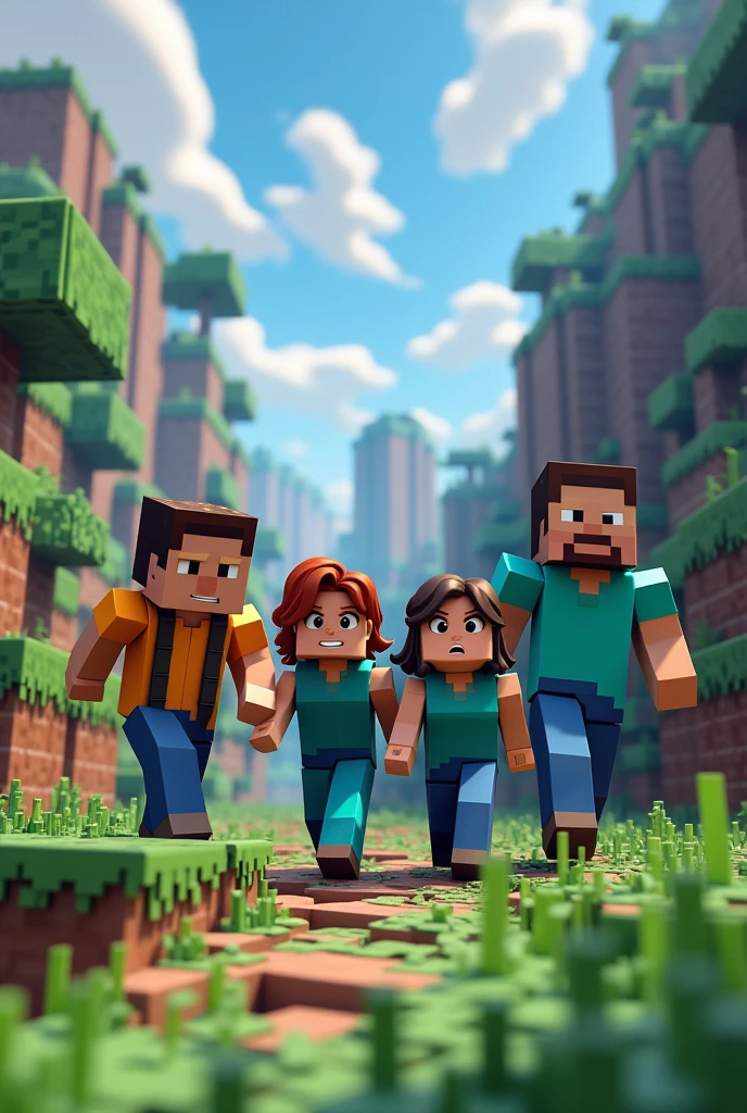 Me and some friends who are in the world of minecraft scape and run parasites with buglin around
