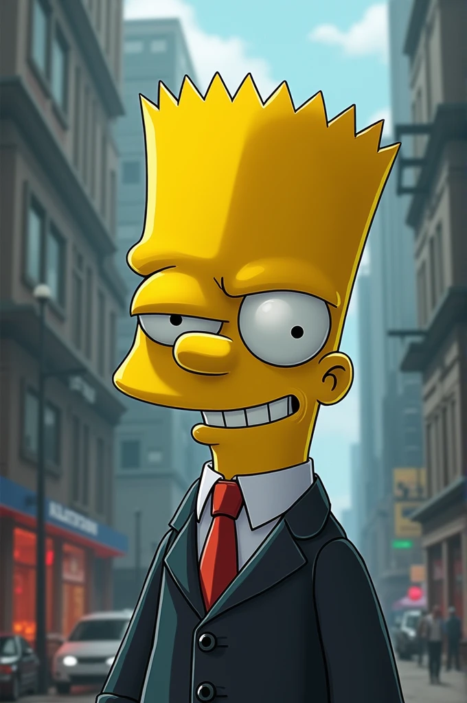 Bart Simpson like Yu Narumaki from Persona 4 