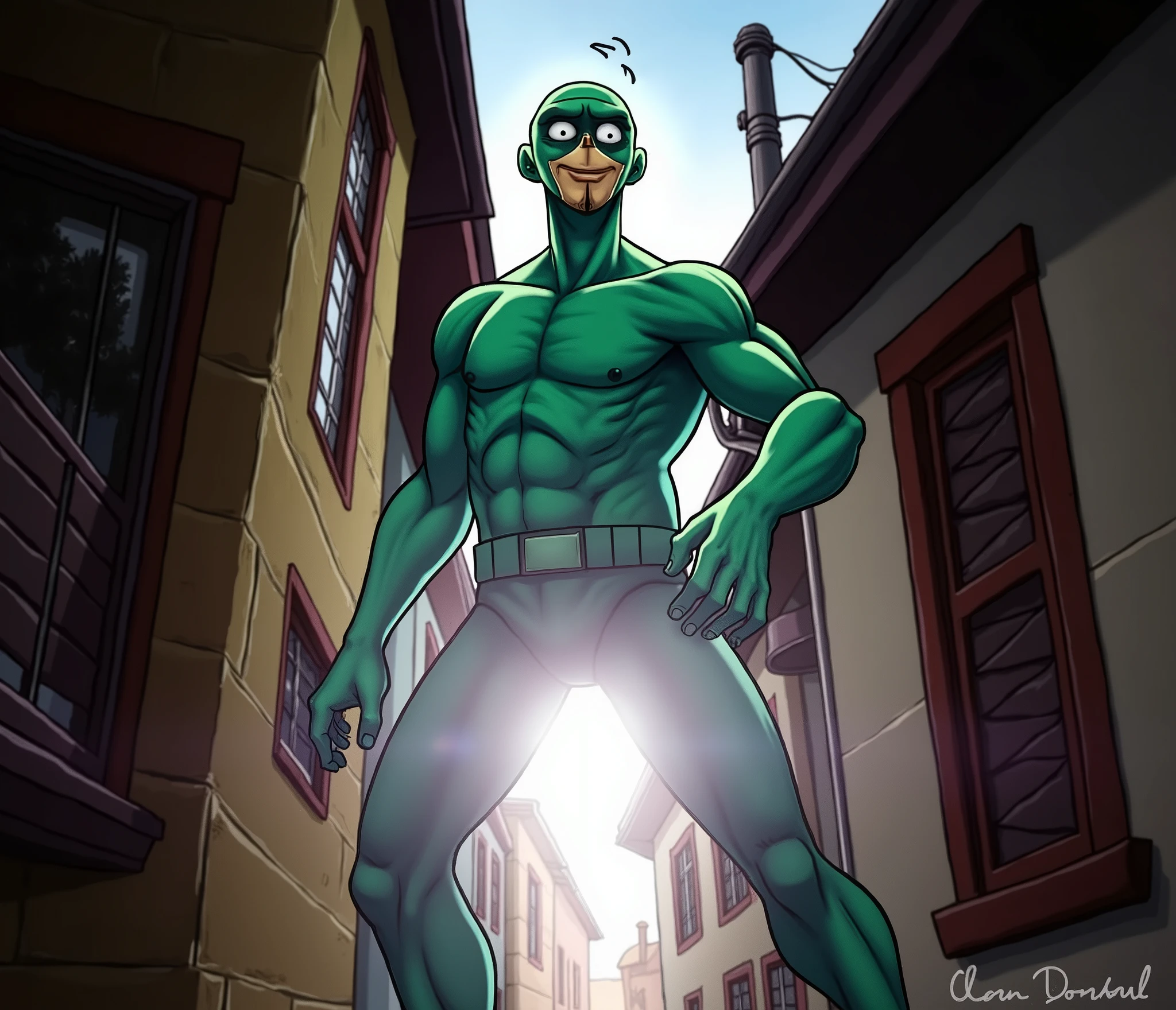 Turn this image into a Cartoon