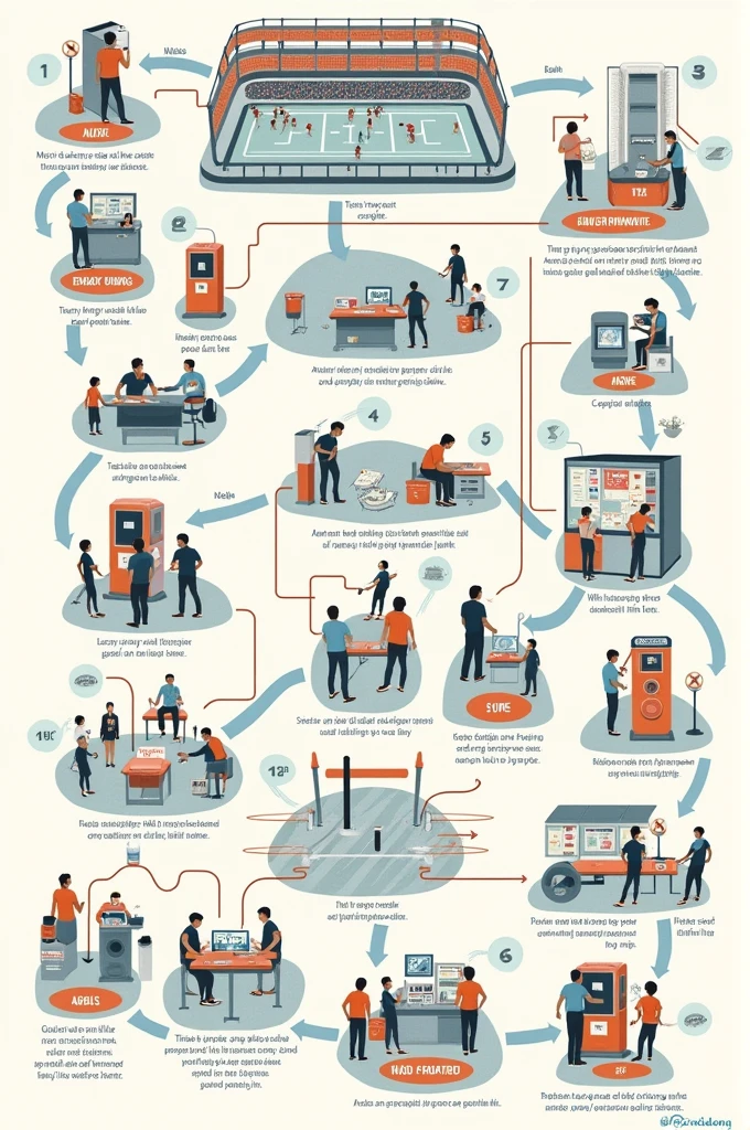 Make a diagram showing all the steps for collecting doping, from choosing the athlete to the result