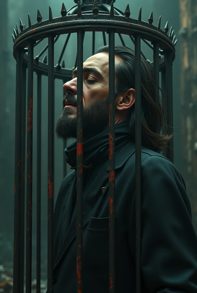 Cage plate for collared man