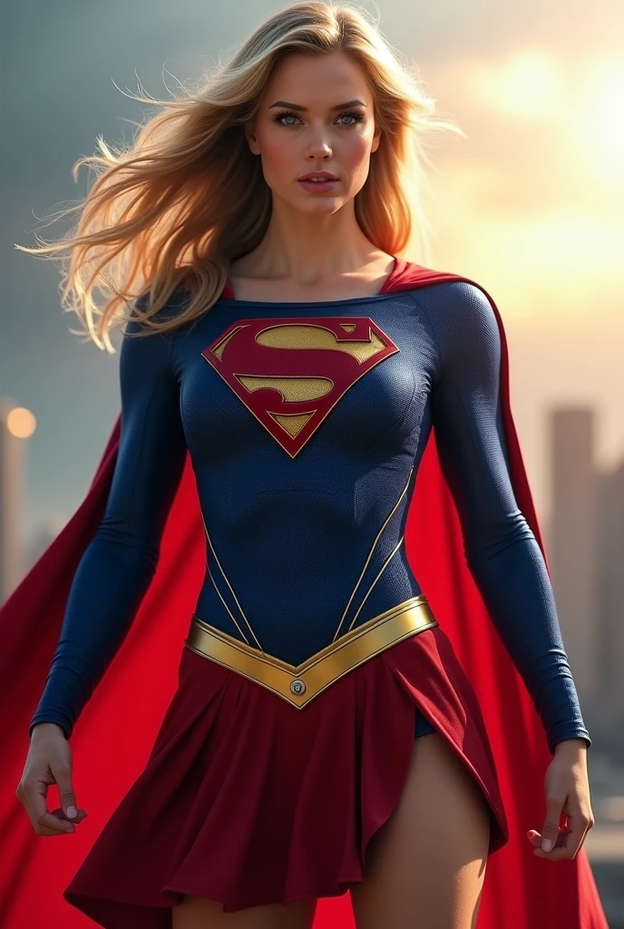 supergirl, whole body, Muscular