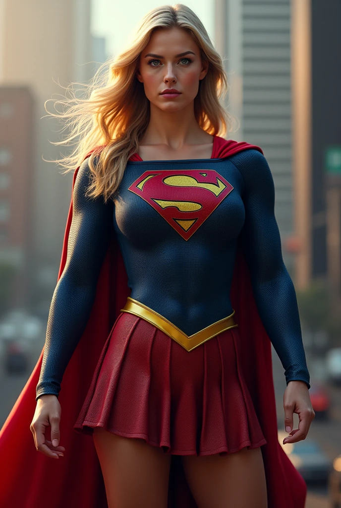supergirl, whole body, Muscular