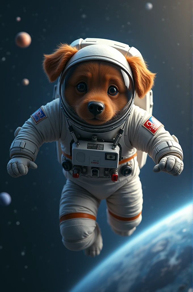 Dog in space 
