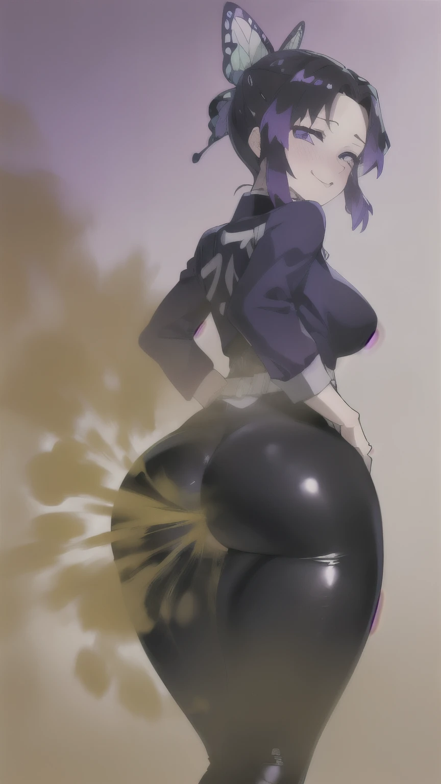 ((velocity)),Attacked by farts, (Mommy Hot Shinobu Kochou Demon Slayer),(((Women farting))),(girl farting),velocity,)(a female),(black and purple hair),(purple eyes),(her butt facing screen and bending over)),(wearing latex Spandex leggings),(anime girl),(Casino),(orgasm, Ahegao, crossed eyes, she is happy and horny),(masterpiece:1.2、top-quality, best-quality)、(the Extremely Detailed CG Unity 8K Wallpapers、ultra-detailed、Best Shadows)、(Detailed background)、(The best lighting、extremely delicate and beautiful)、depth of fields、1girl in、solo、upward looking gaze、