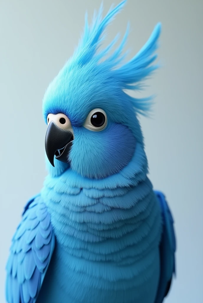 Blue cockatiel