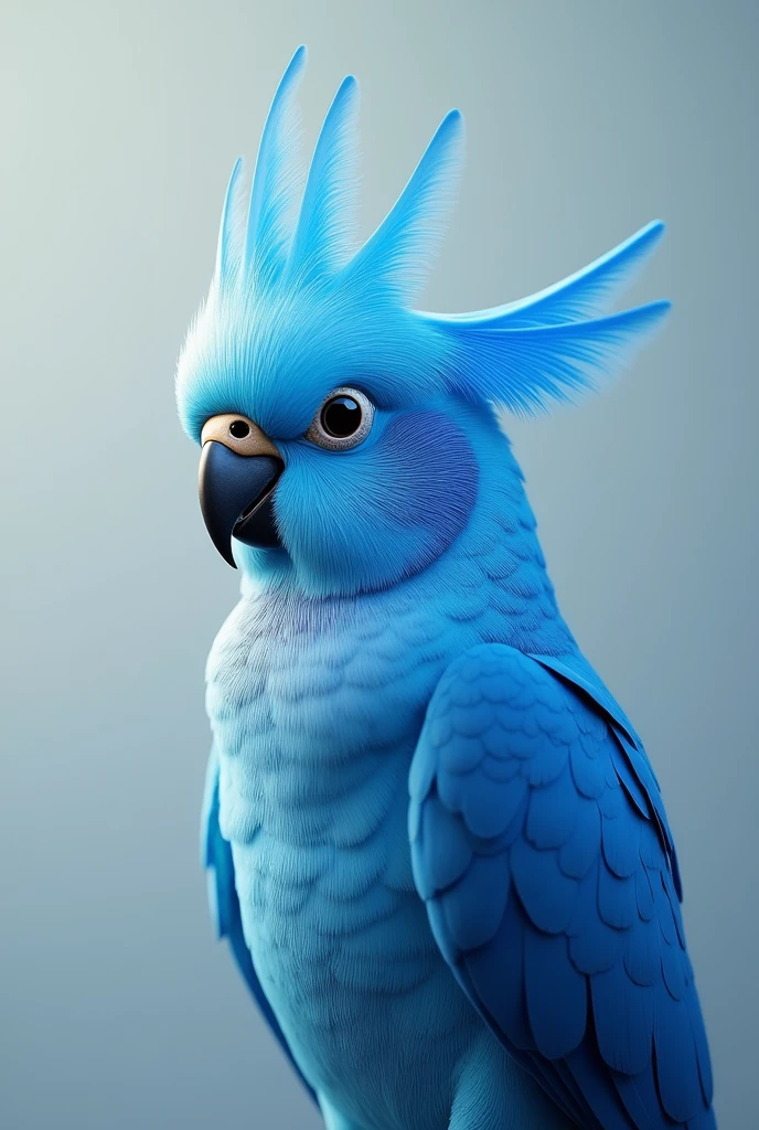 Blue cockatiel
