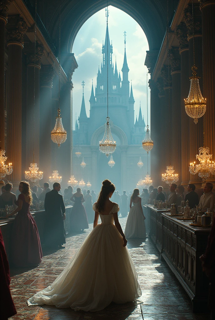 "On one occasion, the palace announced the holding of a royal ball, in order to find a worthy wife for the prince. Cinderella expressed a desire to attend the event, but her stepmother stopped her from going."