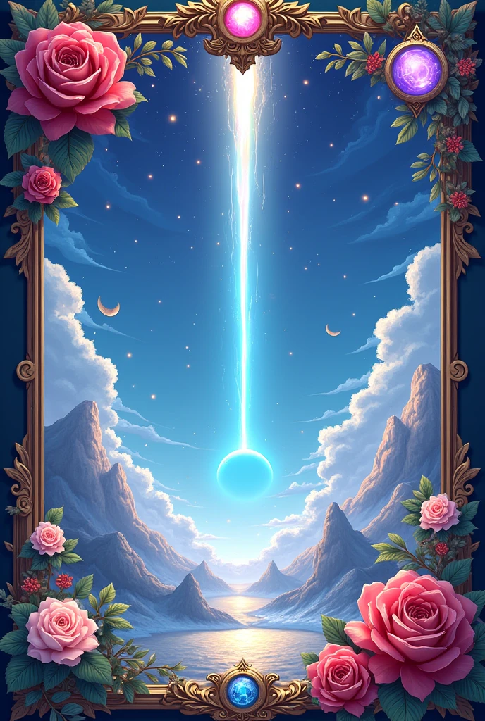 Game Rank Border, layout, anime style