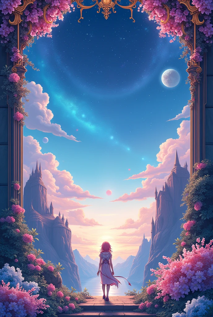 Game Rank Border, layout, anime style