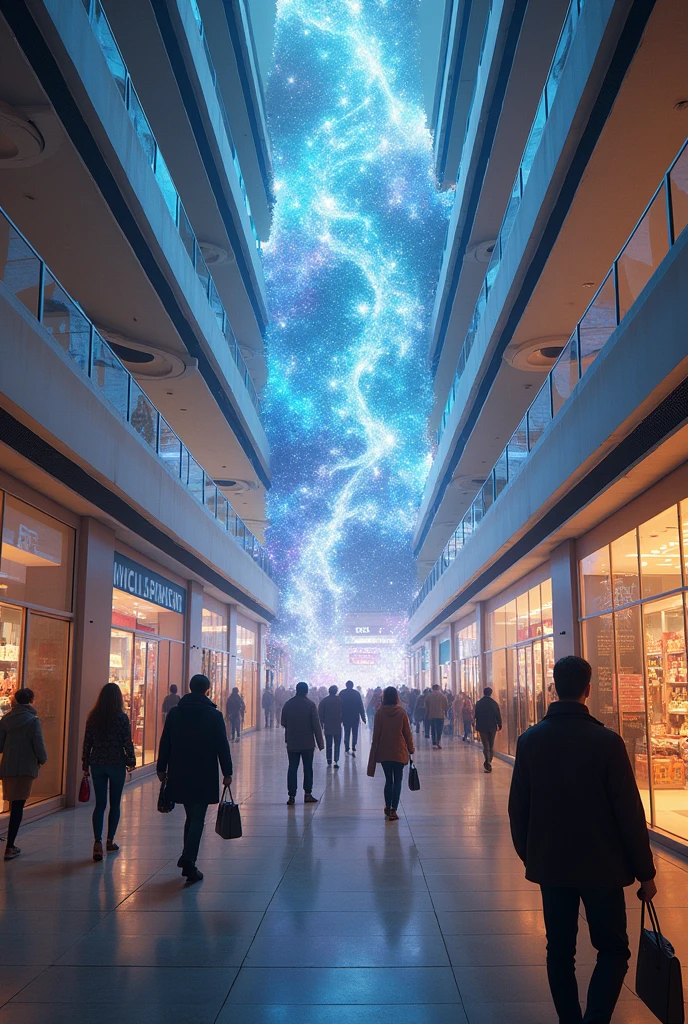 interdimensional portals in a mall