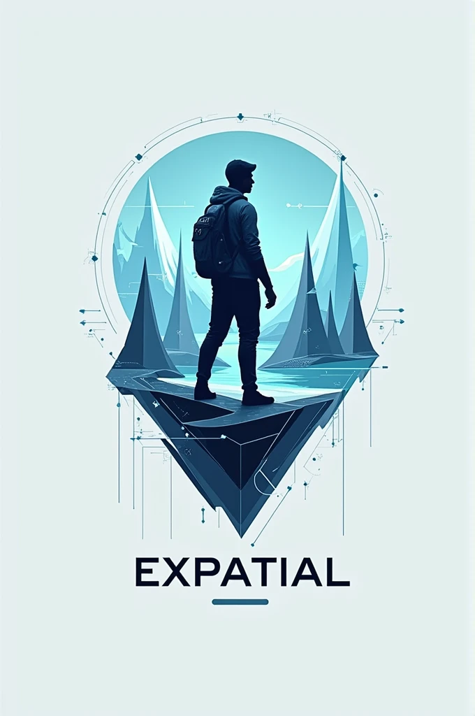 Give me ideas for the logo of a company called "EXpatial" dedicated to developing 3D pages