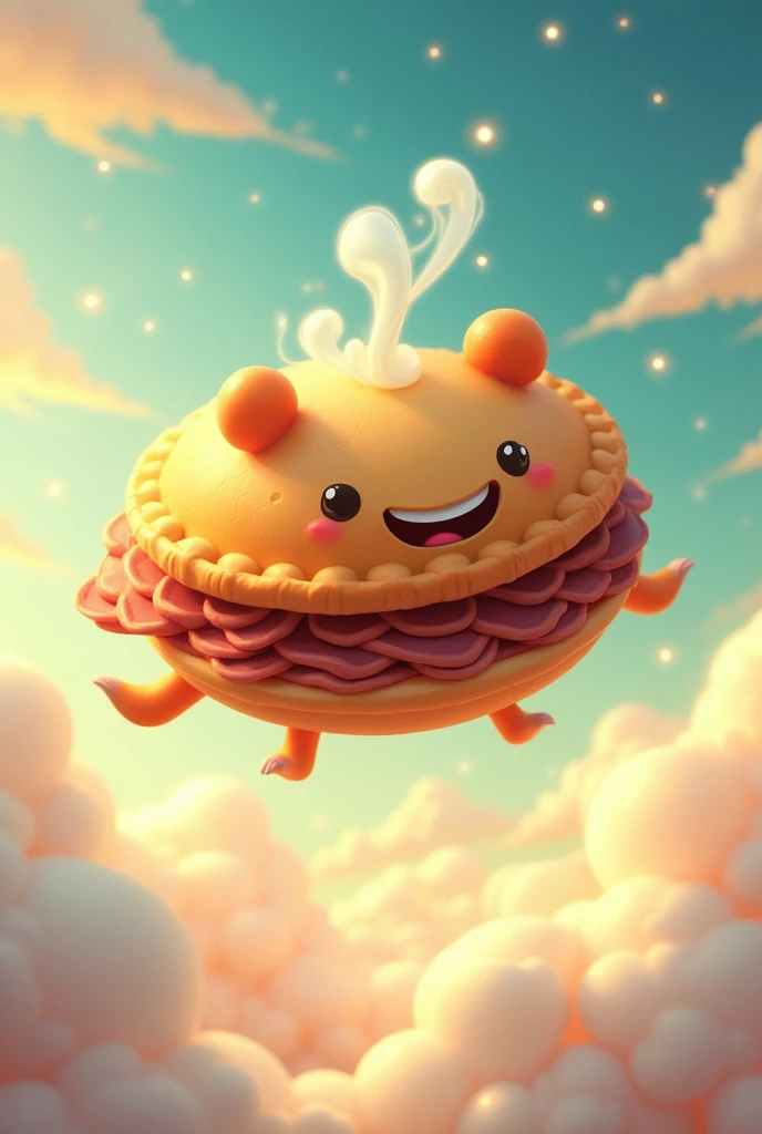 Flying meat pie