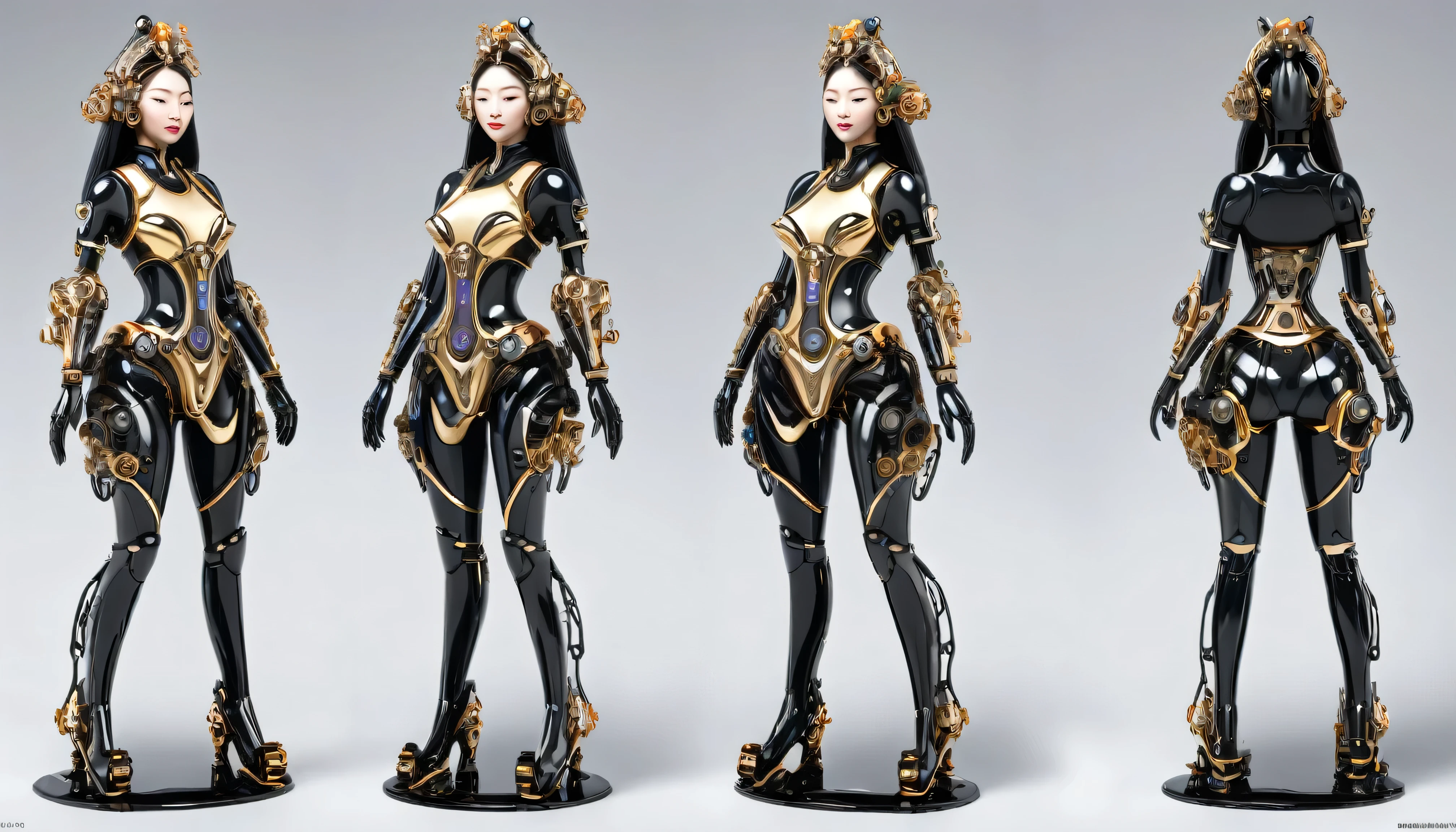 Goddess front view、Mechanical design style
