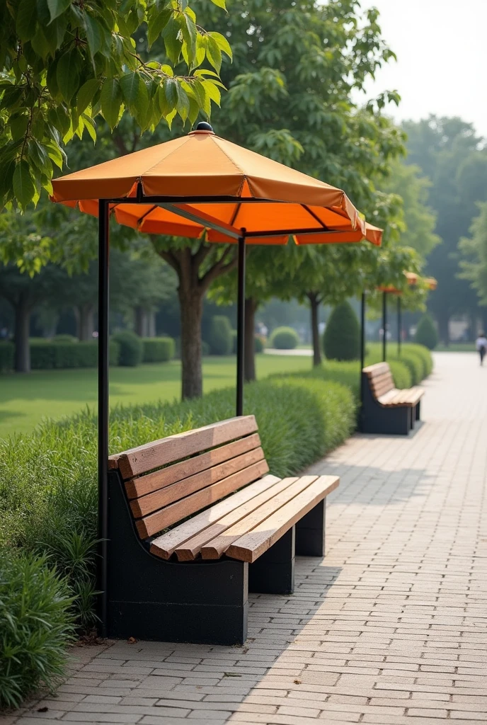 propose moi des idées de conception des bancs public avec des pneus de voiture avec un abri soleil