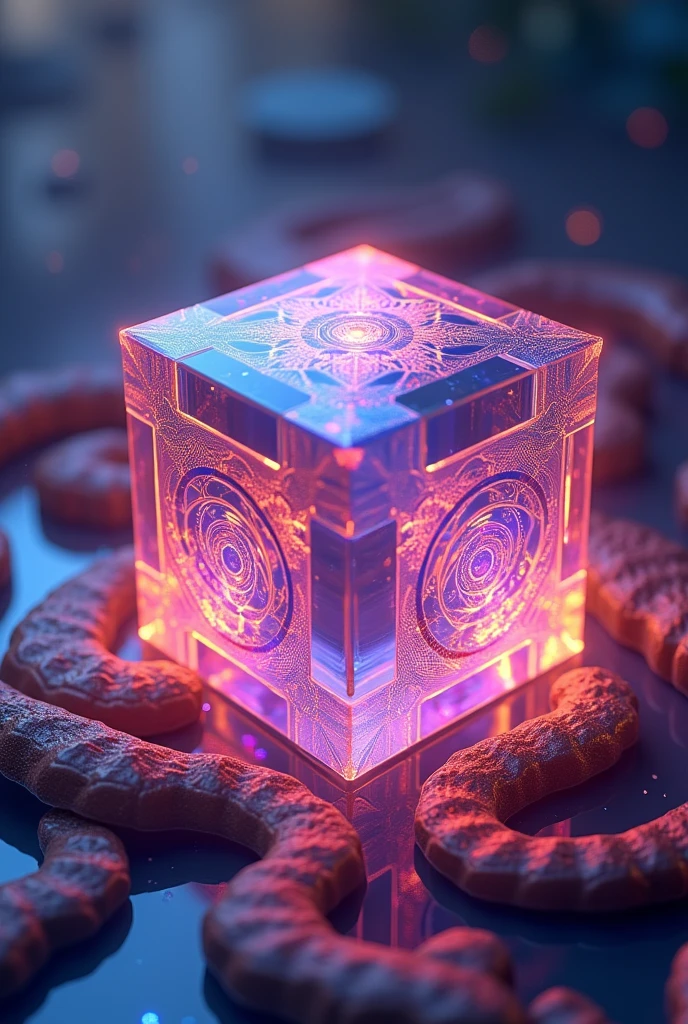 super colorful 3d magic cube image 3:4