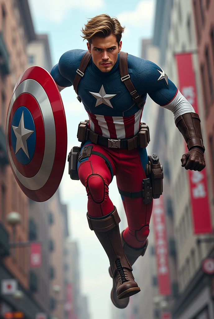  Captain America&#39;s son with Deadpool