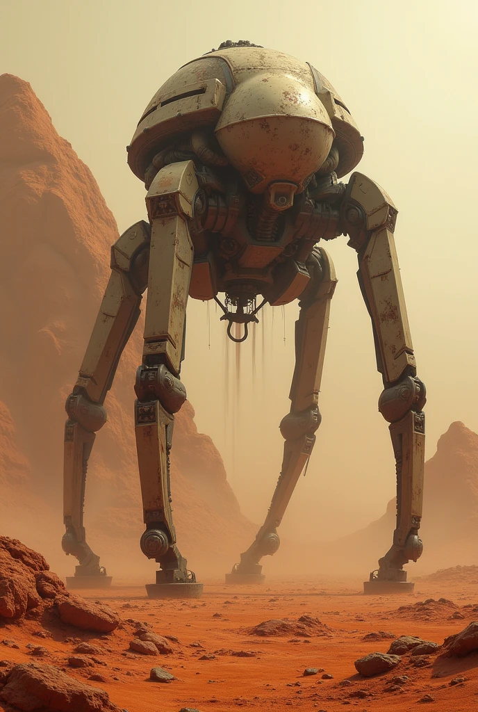 A Martian tripod
Destroyed
On the ground