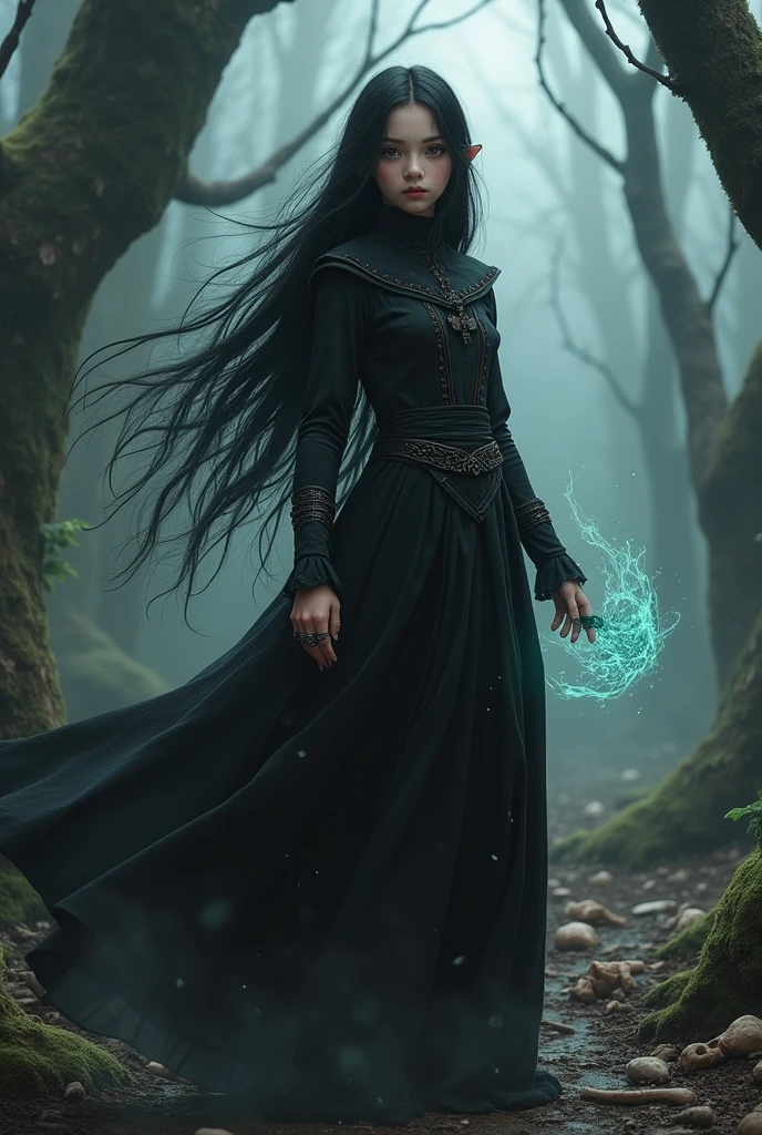 Young Girl Necromancer Witch RPG