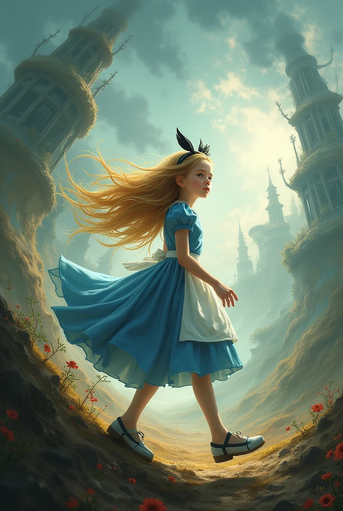 Recreate Alice from the whirlwind with the descriptions from the book