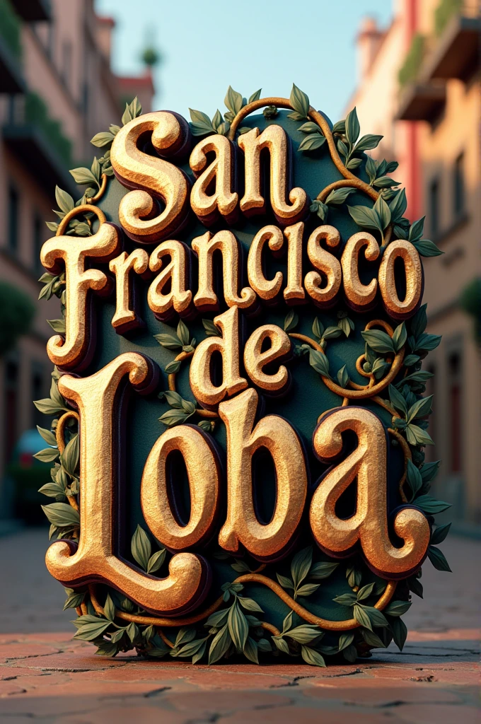 3D letters San Francisco de loba Notices 