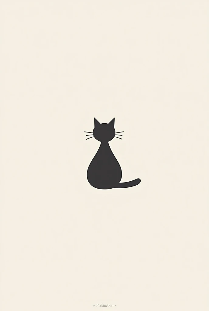 minimalist logo with a cat for a psychology brand named Sara Couto