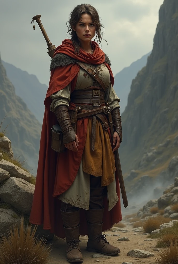 Make a woman , Cassian has light brown hair, dark brown eyes, and olive skin, reflecting his connection to the harsh land of Viladella. She is resourceful and determined, with a strong work ethic and a deep respect for the effort required to survive in such a difficult environment.
Medieval era, middle ages