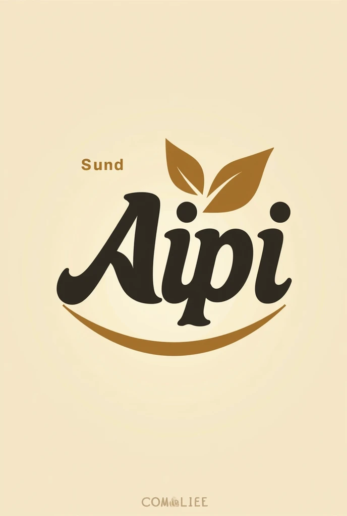 Logo for a company that manufactures cassava flour, with the name of Aipi