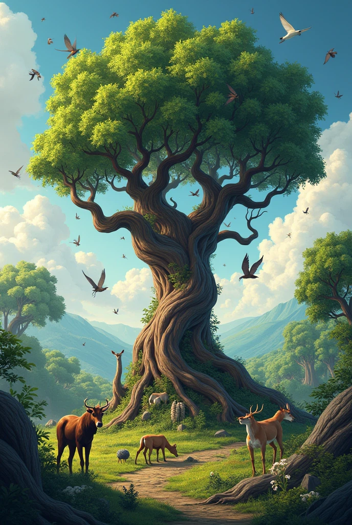 Problem tree around wildlife