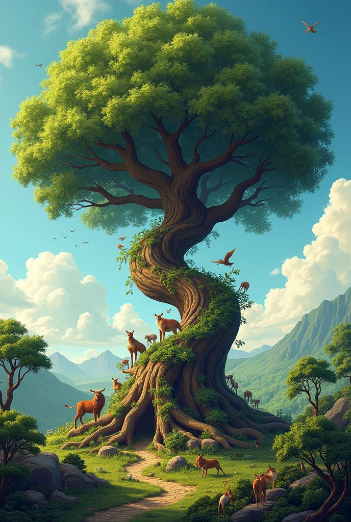 Problem tree around wildlife