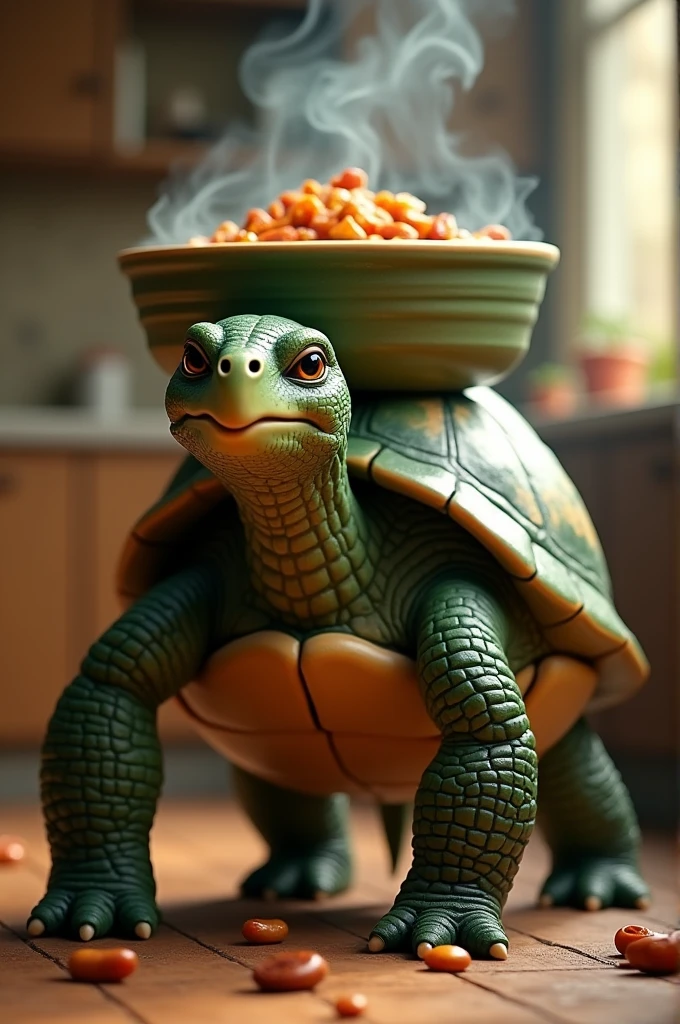 Turtle with casserole