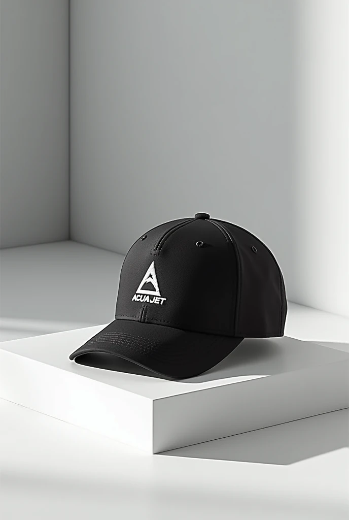 Hello, You can create an advertising image of a cap of my brand called ACUAJET O.G black and white style
