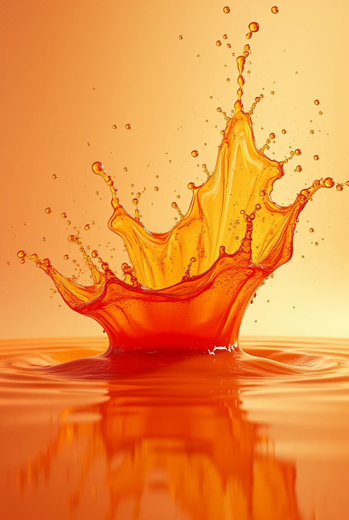 orange water splash infinite background 