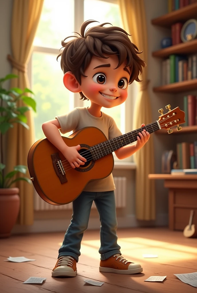 THE BOY MARTIN PLAYING GUITAR