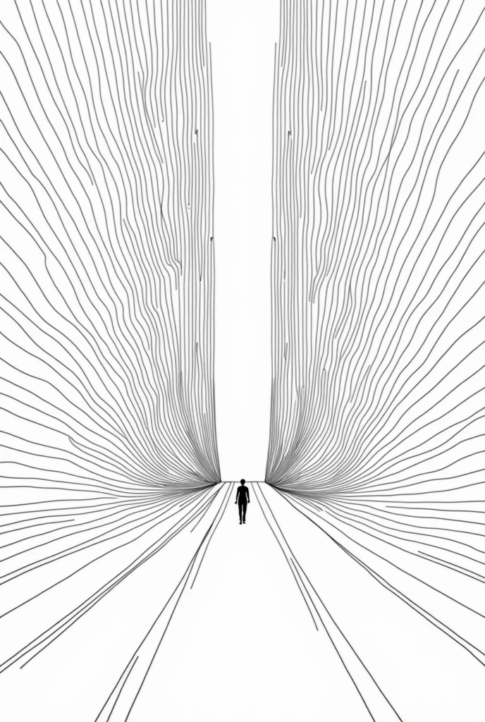create line art to show depth